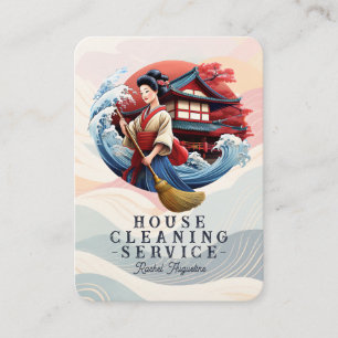 Tarjeta De Visita Servicio profesional de limpieza de casas y limpie