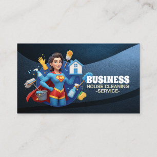 Tarjeta De Visita Servicio profesional de limpieza de casas y limpie