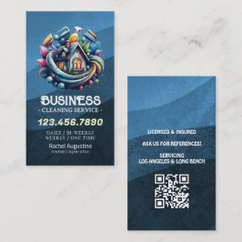 Tarjeta De Visita Servicio profesional de limpieza de casas y limpie