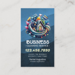 Tarjeta De Visita Servicio profesional de limpieza de casas y limpie