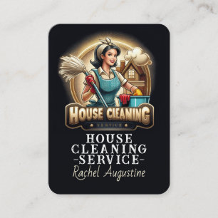 Tarjeta De Visita Servicio profesional de limpieza de casas y limpie