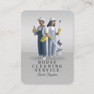Tarjeta De Visita Servicio profesional de limpieza de casas y limpie