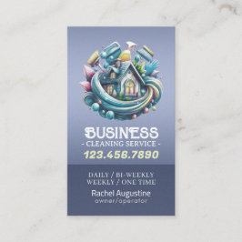 Tarjeta De Visita Servicio profesional de limpieza de casas y limpie
