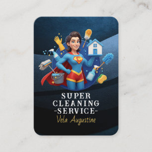 Tarjeta De Visita Servicio profesional de limpieza de casas y limpie