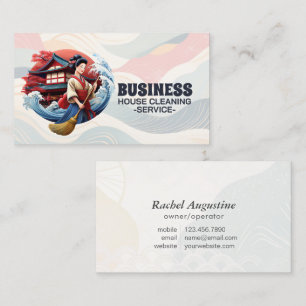 Tarjeta De Visita Servicio profesional de limpieza de casas y limpie