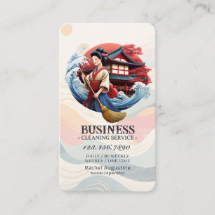 Tarjeta De Visita Servicio profesional de limpieza de casas y limpie