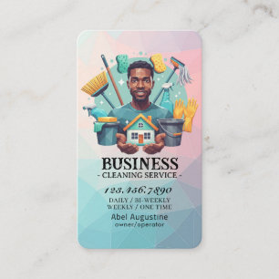 Tarjeta De Visita Servicio profesional de limpieza de casas y limpie