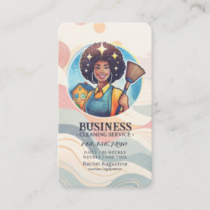 Tarjeta De Visita Servicio profesional de limpieza de casas y limpie