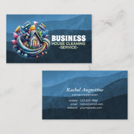 Tarjeta De Visita Servicio profesional de limpieza de casas y limpie