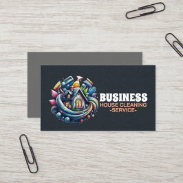 Tarjeta De Visita Servicio profesional de limpieza de casas y limpie