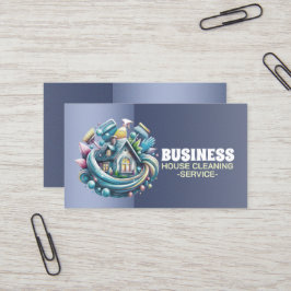 Tarjeta De Visita Servicio profesional de limpieza de casas y limpie