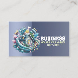 Tarjeta De Visita Servicio profesional de limpieza de casas y limpie