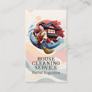 Tarjeta De Visita Servicio profesional de limpieza de casas y limpie