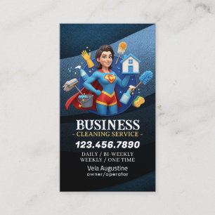 Tarjeta De Visita Servicio profesional de limpieza de casas y limpie