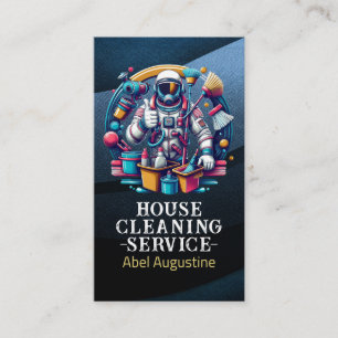 Tarjeta De Visita Servicio profesional de limpieza de casas y limpie