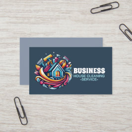 Tarjeta De Visita Servicio profesional de limpieza de casas y limpie