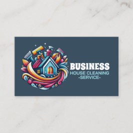 Tarjeta De Visita Servicio profesional de limpieza de casas y limpie