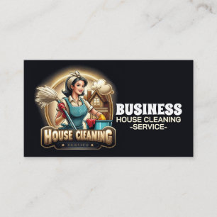 Tarjeta De Visita Servicio profesional de limpieza de casas y limpie