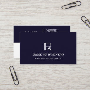 Tarjeta De Visita Servicio Profesional de Limpieza de Ventanas con L