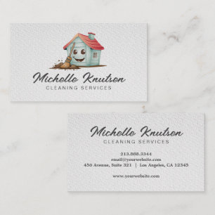 Tarjeta De Visita Servicio Profesional de Limpieza Domiciliaria