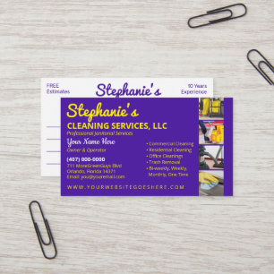 Tarjeta De Visita Servicio Profesional de Limpieza/Manejo