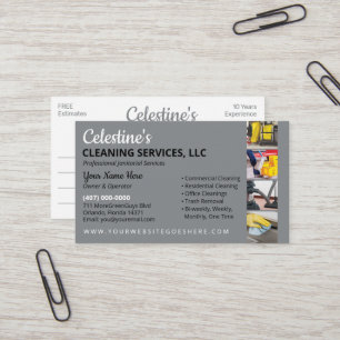Tarjeta De Visita Servicio Profesional de Limpieza/Manejo