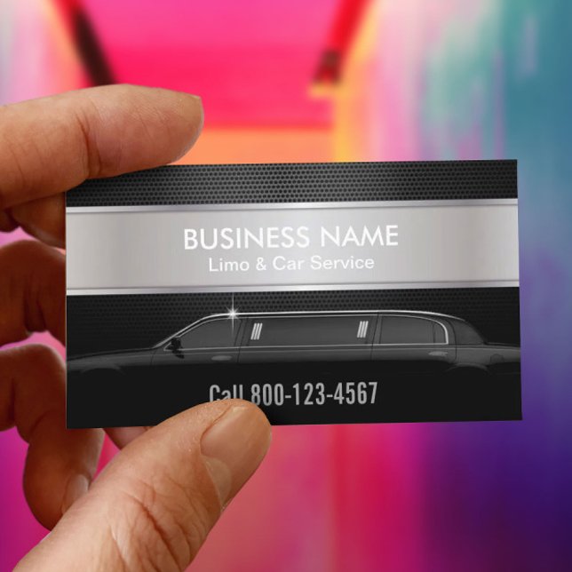 Tarjeta De Visita Servicio profesional de limusina (Subido por el creador)