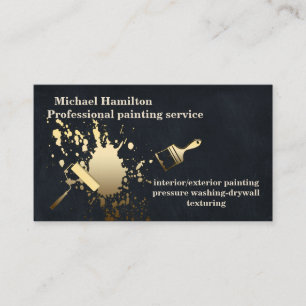 Tarjeta De Visita Servicio profesional y moderno de pintura