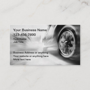 Tarjeta De Visita Servicios automotrices Cool Car