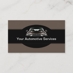 Tarjeta De Visita Servicios automotrices modernos y frescos