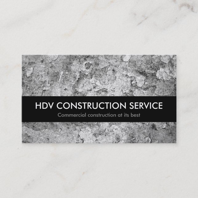 Tarjeta De Visita Servicios comerciales de la construcción (Anverso)