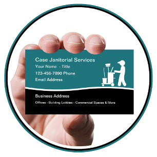 Tarjeta De Visita Servicios Comerciales de Limpieza