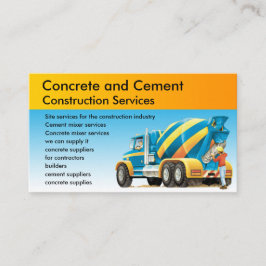 Tarjeta De Visita Servicios concretos de encargo de la construcción