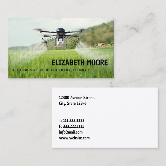 Tarjeta De Visita Servicios de Agricultura de los Estados Unidos (Anverso / Reverso)