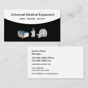 Tarjeta De Visita Servicios de alquiler de equipo médico