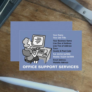 Tarjeta De Visita Servicios de apoyo de Office