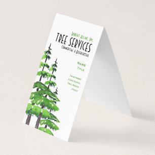 Tarjeta De Visita Servicios de árbol