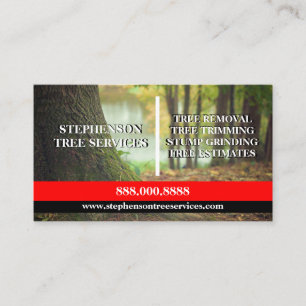 Tarjeta De Visita Servicios de árbol y trabajo de ladrillo y piedra