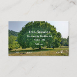 Tarjeta De Visita Servicios de arborista de poda de árboles