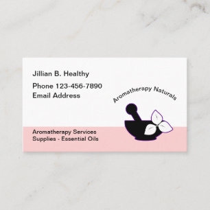 Tarjeta De Visita Servicios de aromaterapia y aceites esenciales