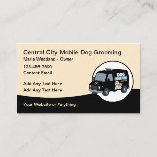 Tarjeta De Visita Servicios de Aseo de Perros a Domicilio Groomer