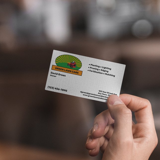 Tarjeta De Visita Servicios de atención de salud en el jardín (Subido por el creador)
