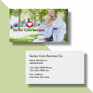 Tarjeta De Visita Servicios de atención para adultos