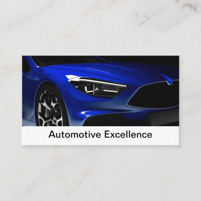 Tarjeta De Visita Servicios de automoción Modernos de dos caras (Anverso)