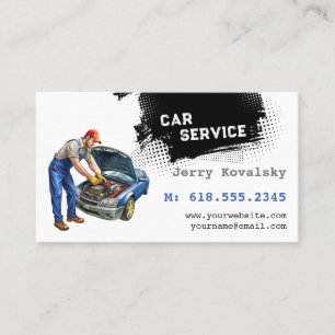 Tarjeta De Visita Servicios de automóvil Partes de coche