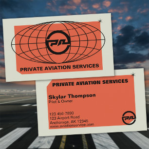 Tarjeta De Visita Servicios de Aviación Privada