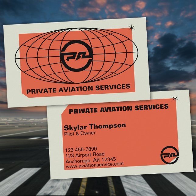 Tarjeta De Visita Servicios de Aviación Privada (Subido por el creador)