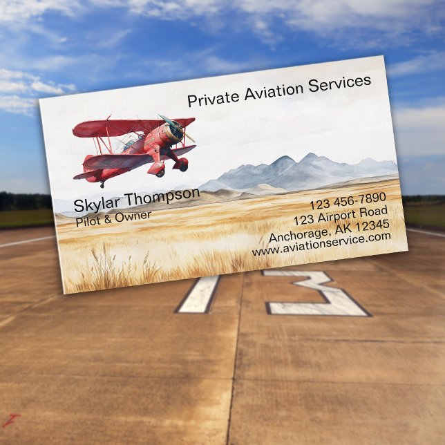 Tarjeta De Visita Servicios de Aviación Privada (Subido por el creador)