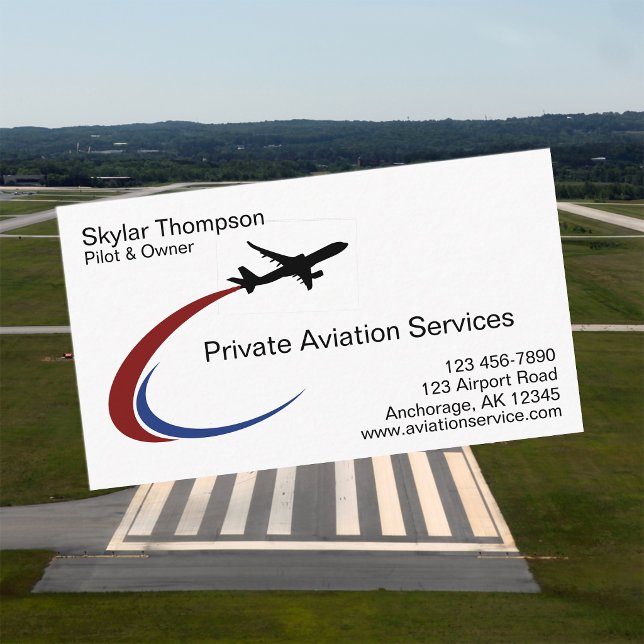 Tarjeta De Visita Servicios de Aviación Privada (Subido por el creador)