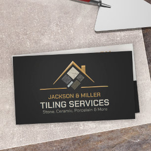 Tarjeta De Visita Servicios de azulejos - Colocador de azulejos